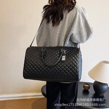 25年新款黑格跨境批发手拎经典大容量女士旅行包健身包出差行李包