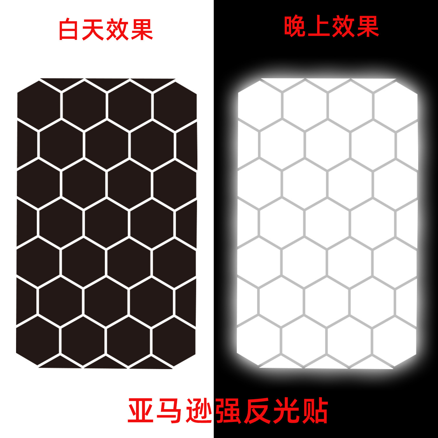 Amazon hexagon honeycomb casco de seguridad pegatinas reflectantes casco de motocicleta negro vinilo pegatinas impermeables