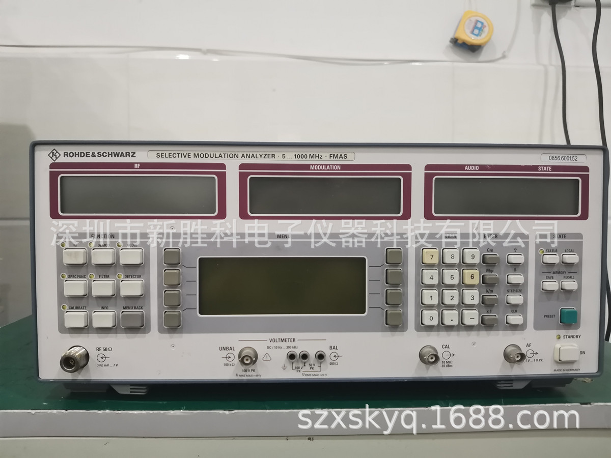 FMAS调制表 Rohde&Schwarz罗德与施瓦茨 FMAS调制度分析仪器