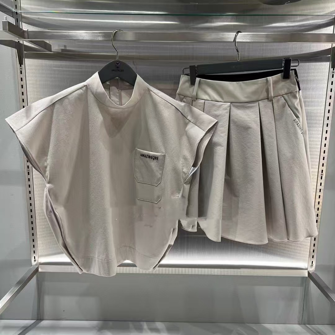 Cross-border Export South Korea Original Single Golf Clothing Women's Summer suit Fashion Sports Quick-drying Jersey