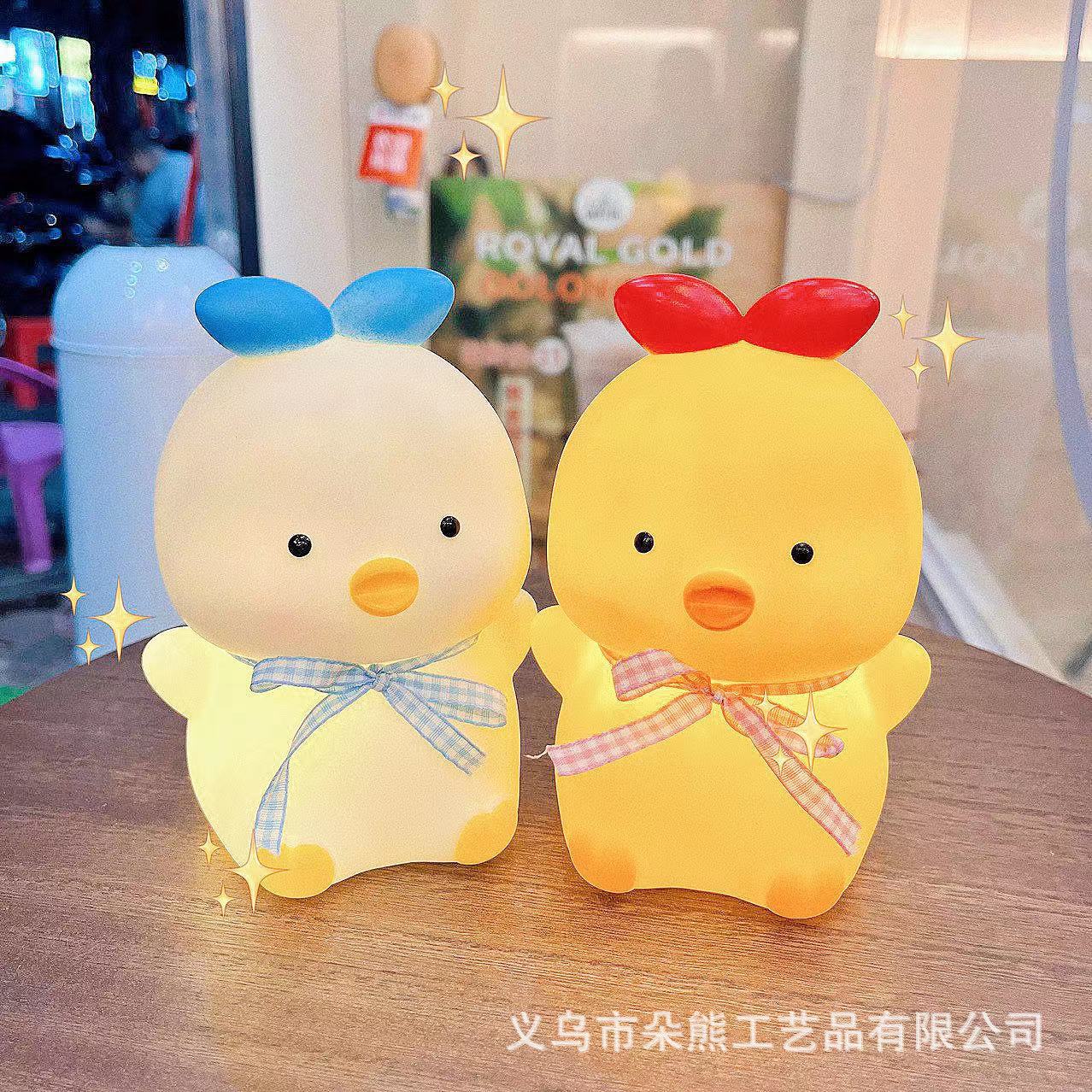 야옹 치킨-화이트/블루 리본