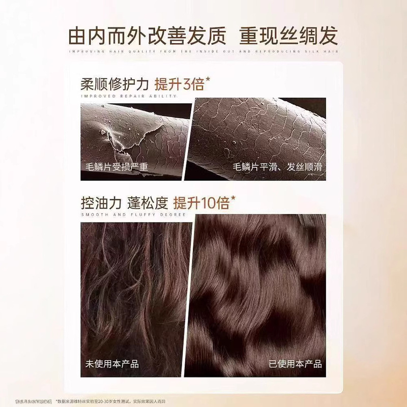 维特丝角蛋白发膜干枯毛躁丝滑蓬松染烫受损发柔发发膜|undefined