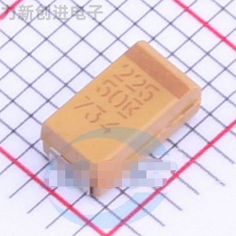 T491C225K050AT描述2.2uF(225) ±10% 50V 钽电容