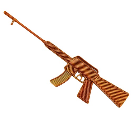 [M416 submachine gun] Creative handicrafts featuring hand-knitted machine gun models toys scenic souvenirs