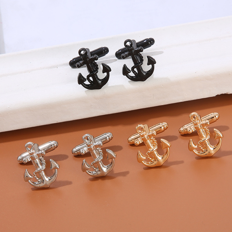 nuovi gemelli ancora tendenza moda personalità uomini e donne affari camicia polsino chiodo accessori Gemelli_voghion.com