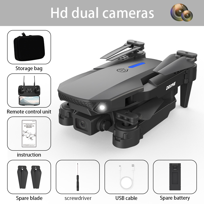 Dron Cuadricóptero Plegable E88PRO con Cámara Doble y Altura Fija