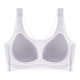 Ultra-thin summer ice silk seamless plus size breathable beautiful back jelly underwear women's vest bra no steel ring gathered bra