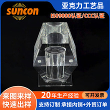 厂家供应创意立体六边形亚克力工艺品透明立式有机玻璃制品 火柴