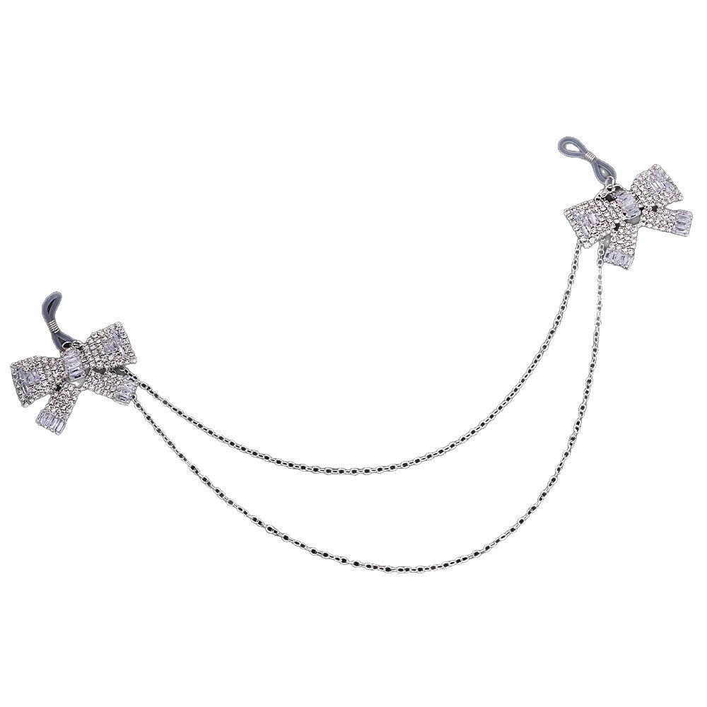 Amazon explosión mariposa cadena de pecho mujer doble cuello colgante cadena de pecho diamante accesorios de discoteca cadena del cuerpo image 5