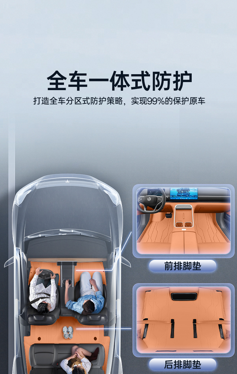 Leapmotor D19 trunk mat, full coverage, specialized for Leapmotor D19, modified decorative accessories, car trunk mat