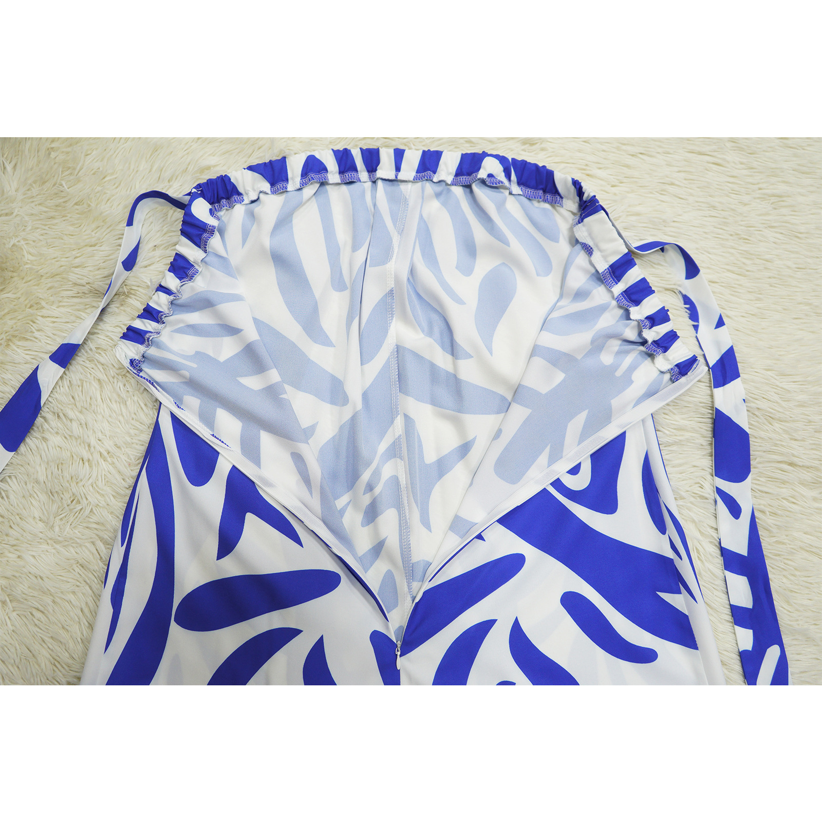 Women Clothing Printed Sleeveless Wide Leg Jumpsuit