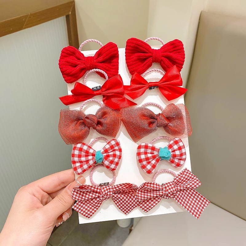 Los niños de pelo lindo lazo de goma accesorios para el cabello de verano nueva niña flor colorida cuerda de pelo arco cuerda de pelo