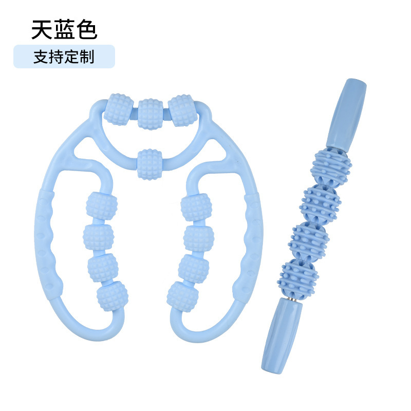12轮环形夹小腿按摩器滚轮瑜伽训练器深层按摩锻炼便携器厂家直发|undefined
