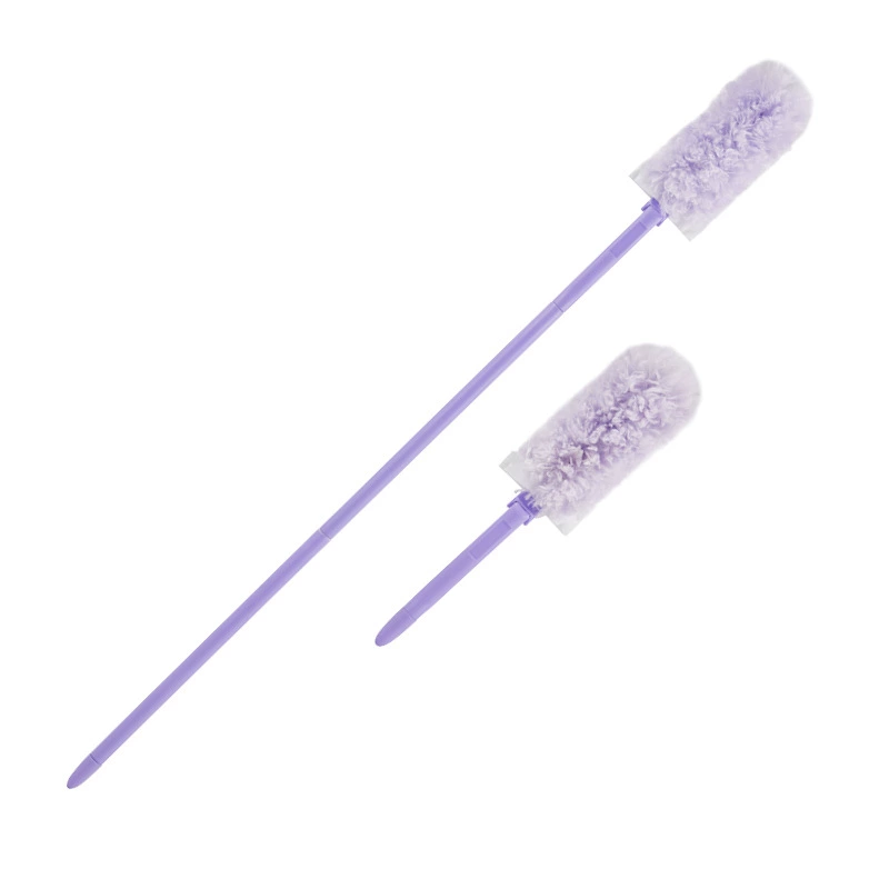 Double-sided fine fiber duster, extended adsorption dust sweeper, electrostatic dust removal, replaceable handle lengthened cleaning duster