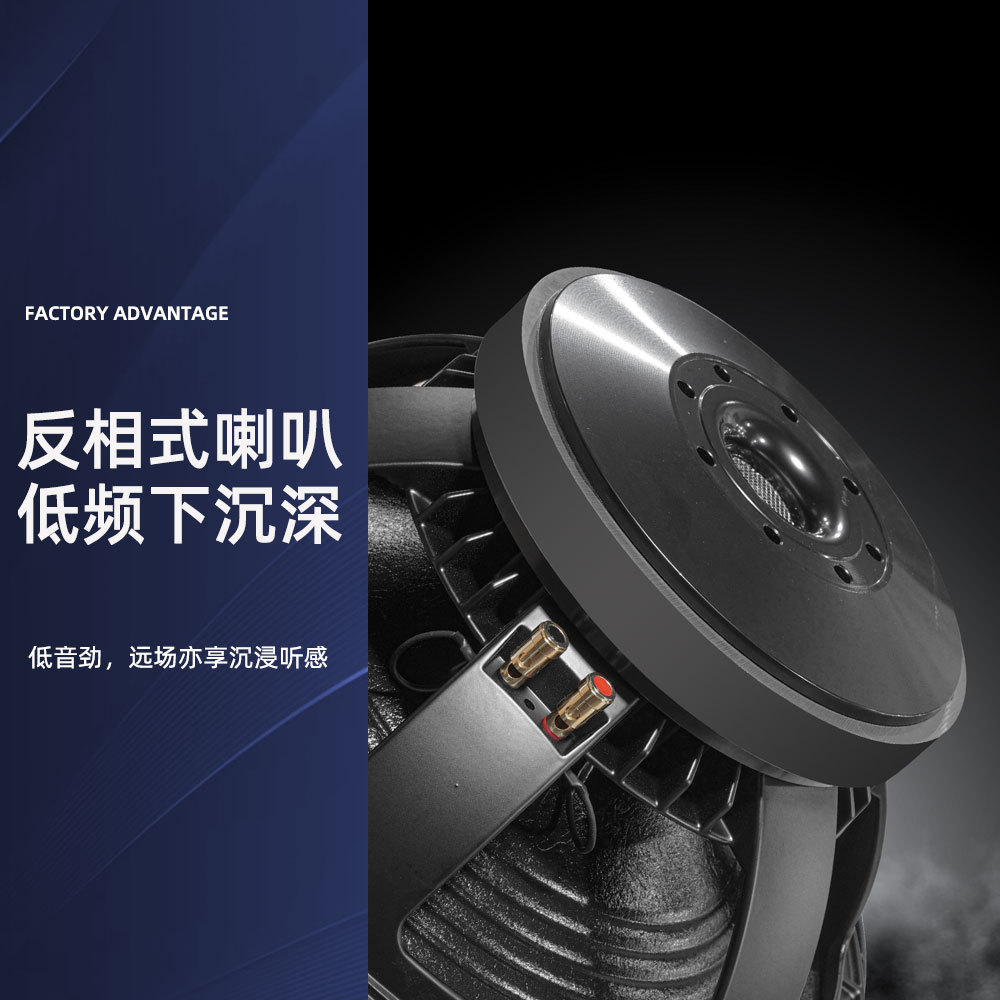 Boda de escenario conjunto de sonido de escenario doble 15 pulgadas caja de abedul con trompeta de frecuencia de tres partes alto