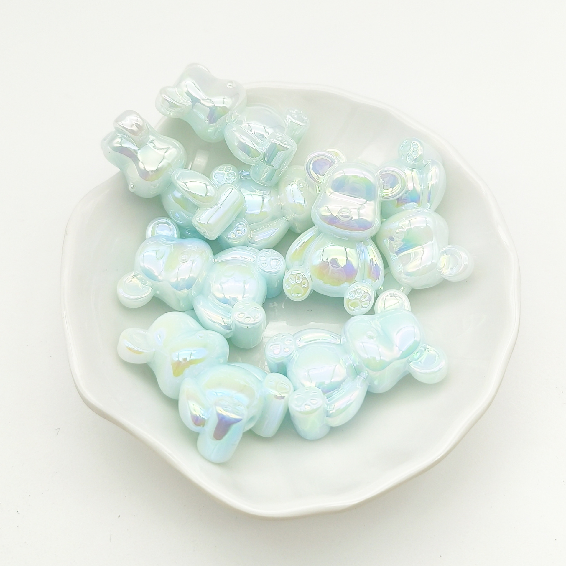 Hole 2~2.9mm Hole Size 1 Piece 24 * 34mm Hole 2~2.9mm Arylic Bear DIY Jewelry Accessories Beads