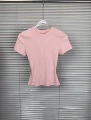 Light Pink [Ribbed Short Sleeve] **Tall