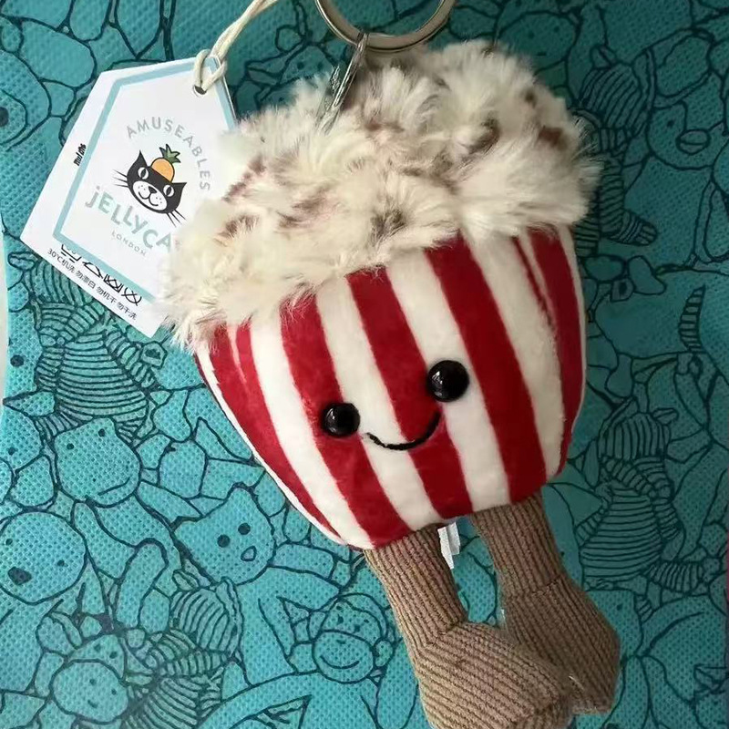 jellycat挂件三标齐全带钢印巴塞罗熊茄子牛角包 款式齐批发礼物|undefined