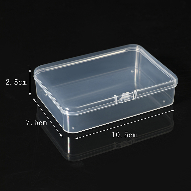 小さな pp 正方形透明 Guka DIY 文具プラスチック包装箱マニキュア漁具収納ボックス電子アクセサリーボックス|undefined