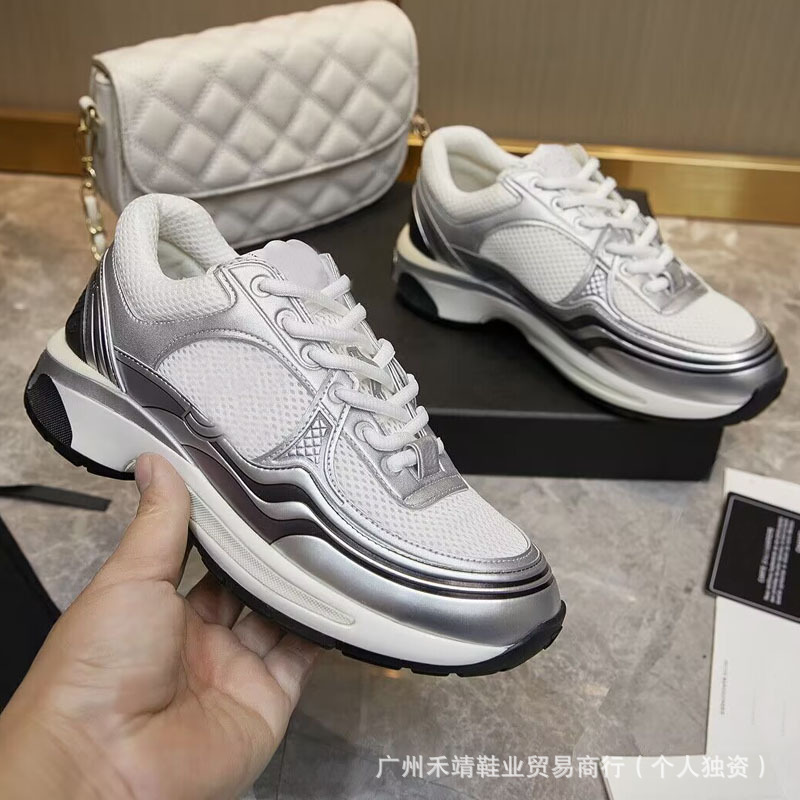 Autumn breathable ultra light sneakers for men and women platform…