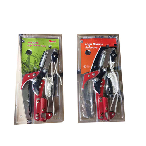 Garden tools high-altitude pruning shears with rope high-altitude sawing fruit branch shears pulley labor-saving high branch saw fruit picking high branch shears