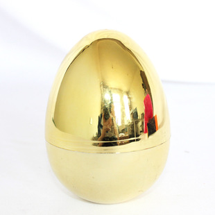 Easter Plastic Resurrection Egg Golden Electroplated Egg Can Be Placed in the Inside at Home Shopping Mall Holiday Scene Layout Wholesale