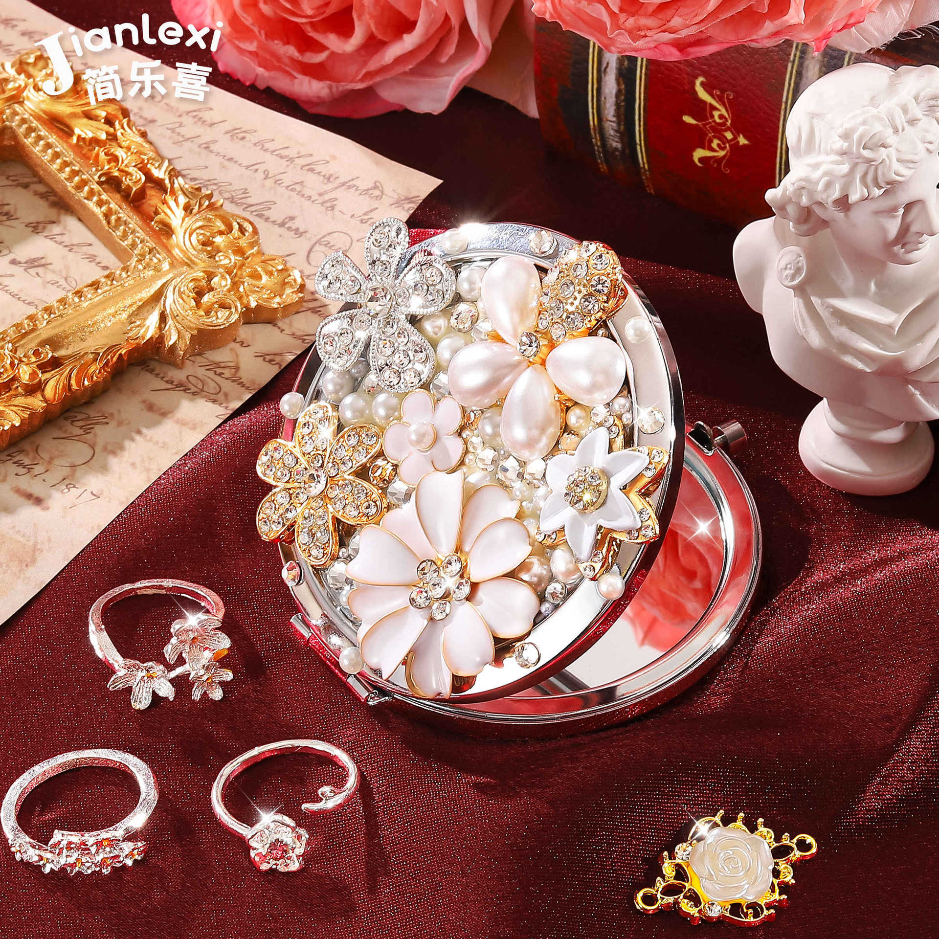 JANEXI Juguetes inteligentes hechos a mano cuentas pulseras collares cuentas caja de regalo para chicas regalo caja de joyas para niños