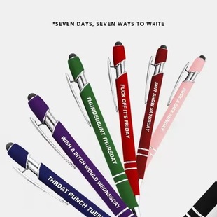 �羳Daily Quotes Metal Ballpoint Pen SetȤζ�p���A��P���b