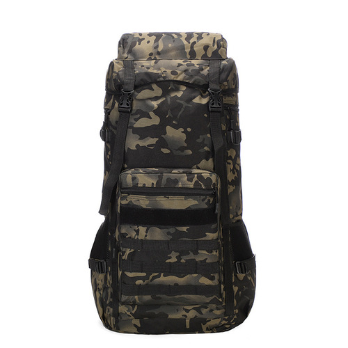 Foreign trade new 70-liter camouflage mountaineering bag men's large-capacity Oxford cloth luggage backpack outdoor travel backpack