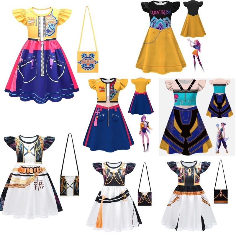 万圣节新品韩流女团K-POP猎魔女团cos服鲁米cosplay儿童飞飞袖|undefined