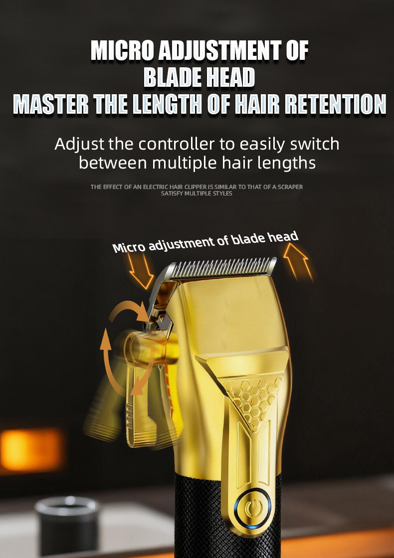 Professionel hårtrimmer med knive i rustfrit stål_voghion.com