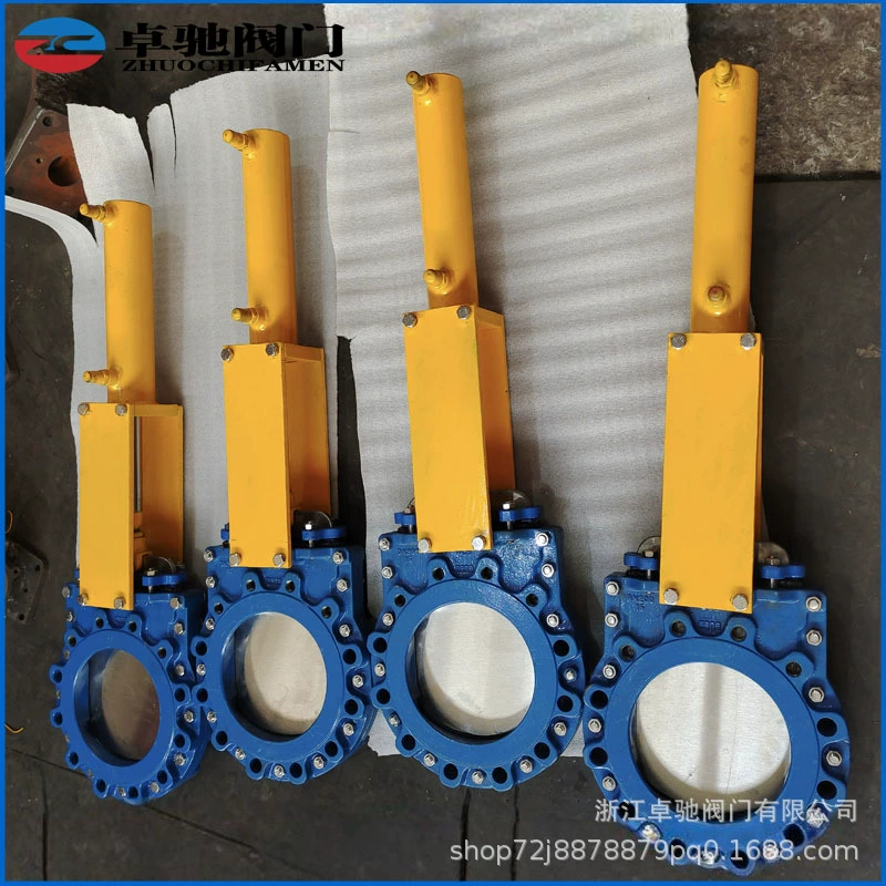 Двухходовой уплотнительный затвор KLUZ73X-16C, двухсекционный затвор ножевого типа, устойчивый к высоким давлению шламовый клапан с нулевой утечкой