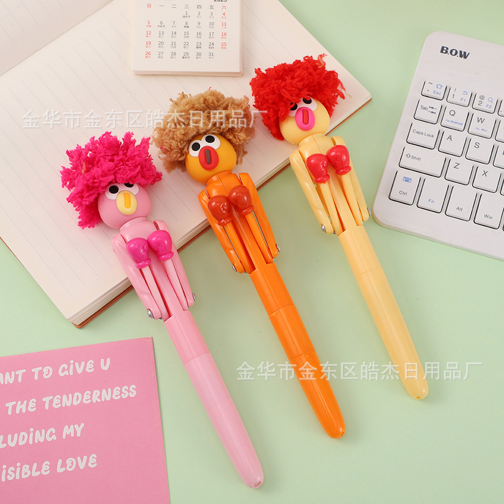 cartoon boxing creative ballpoint pen for students
