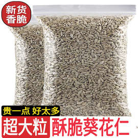 新货炒熟瓜子葵花籽仁原味500g净重无壳生瓜子仁即食烘焙原料250g