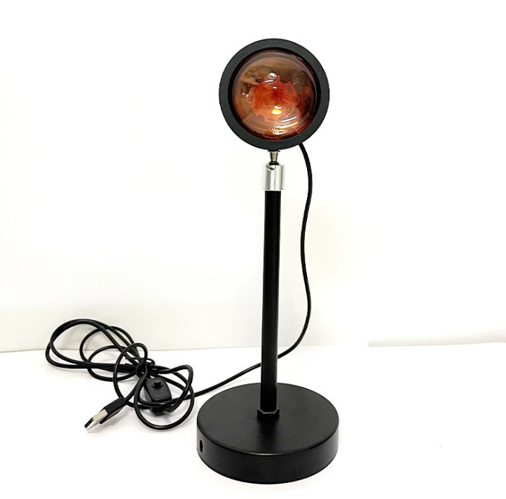 Sunset lamp sliding light sunset light net red light sunset lamp LED floor lamp