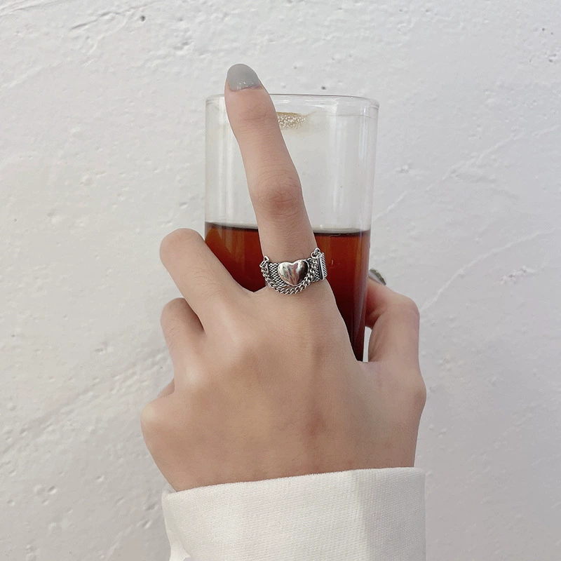 Adjustable Ring (925 Silver) — Small Design Rings, Non-Fading High-Quality Sample