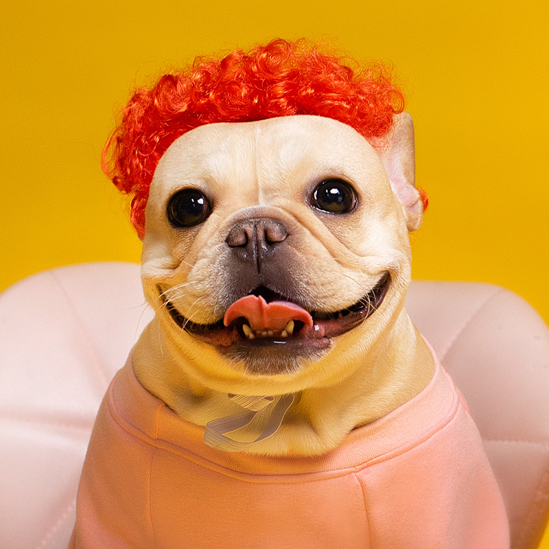 Red curly wig