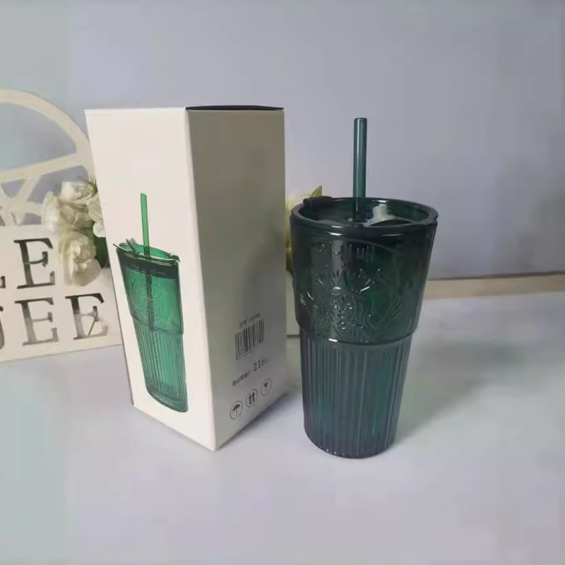 Hongyang Glass Straw Cup, Beer Cup, Milk Cup, Creative Glass Cup, Gift for Customers at Opening Events Hongyang Glass Straw Cup, Beer Cup, Milk Cup, Creative Glass Cup, Gift for Customers at Opening Events