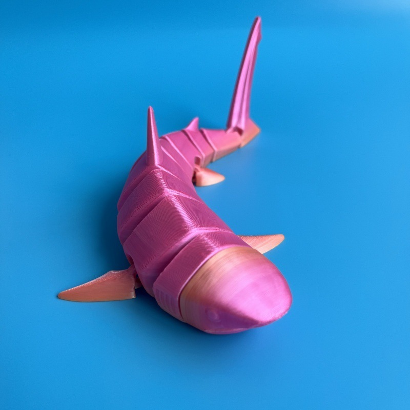 3D プリントサメ全身関節可動形状自由に揺れるクリエイティブ子供の新しいおもちゃモデル魚のおもちゃ|undefined
