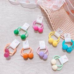 HD5151A03 韓國新款ins馬卡龍色時尚可愛小球球兒童發圈發繩髮飾