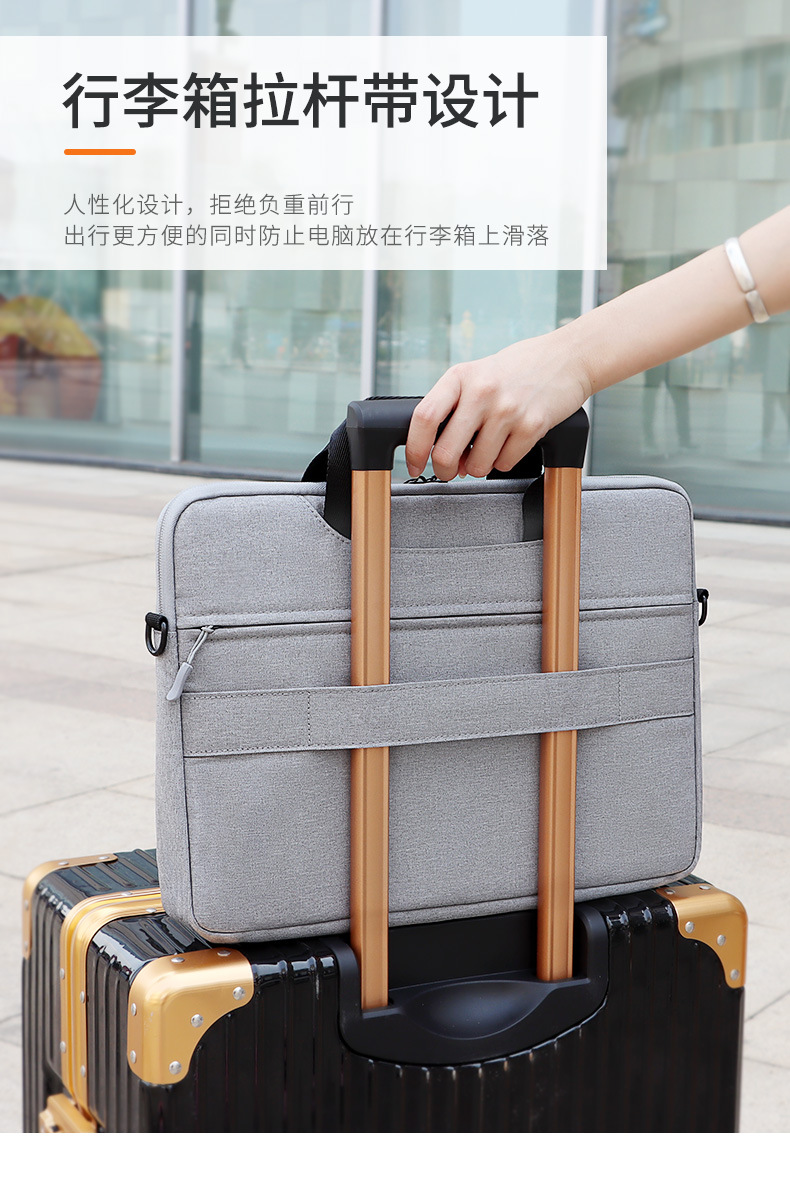 Wholesale single-shoulder portable laptop bags, waterproof briefcases, 131,415.6 inches, both men and women can print logos undefined