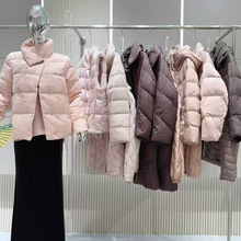 25冬恺诗依中长款奢华感过膝收腰加厚羽绒服专柜撤柜一手货源供应