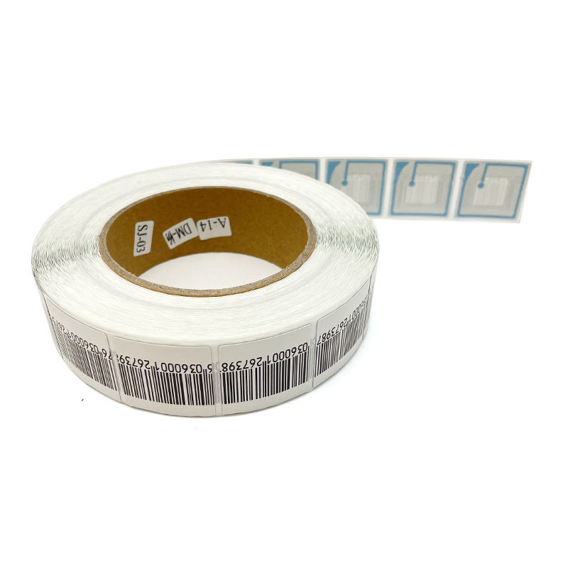 40X40MM soft label RF anti-theft label EAS supermarket cosmetics anti-theft stickers various sizes can be printed