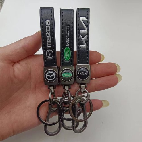 Overseas Metal Car Keychain for Men and Women, Anti-Lost, Pressure Mark Zinc Alloy Key Ring, Hardware Accessory, Pendant Gift