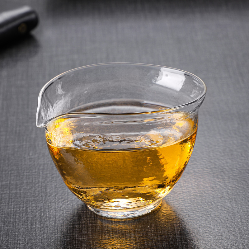 Japanese fair cup leaf male cup high temperature resistant glass tea sea tea divider kung fu tea set accessories tea sea male cup