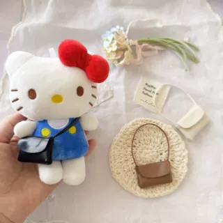 迷你皮革小包kitty拉布布zsiga用斜挎包包10cm娃衣装饰迷你包批發