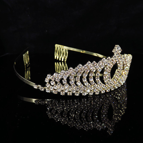 Factory direct supply of bridal hair accessories, crown diamond tiaras, children's tiaras, wholesale wedding dress accessories
