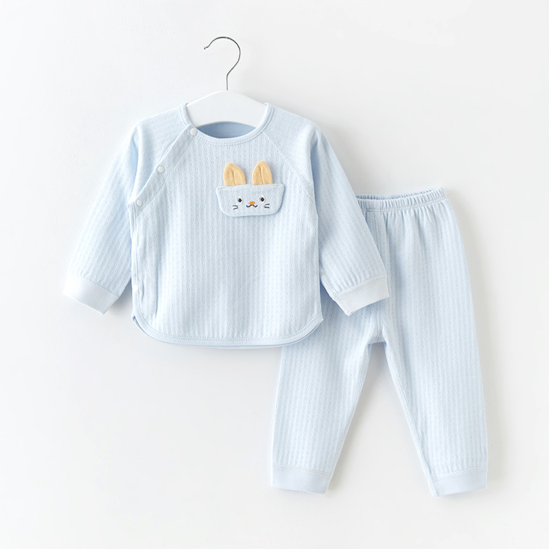 Baby Underwear Set Pure Cotton Boneless Autumn Clothes Autumn Trousers Spring And Autumn Split Bottoming Female And Male Children's Thin Baby Clothes