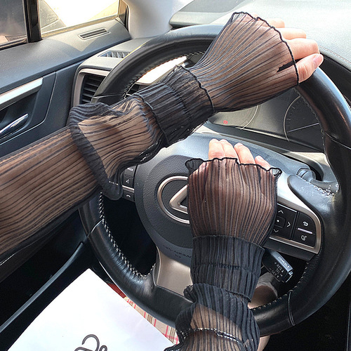 Sun protection sleeve for women, UV protection arm guard, arm sleeve for summer driving, mesh glove, thin lace ice sleeves, loose fit