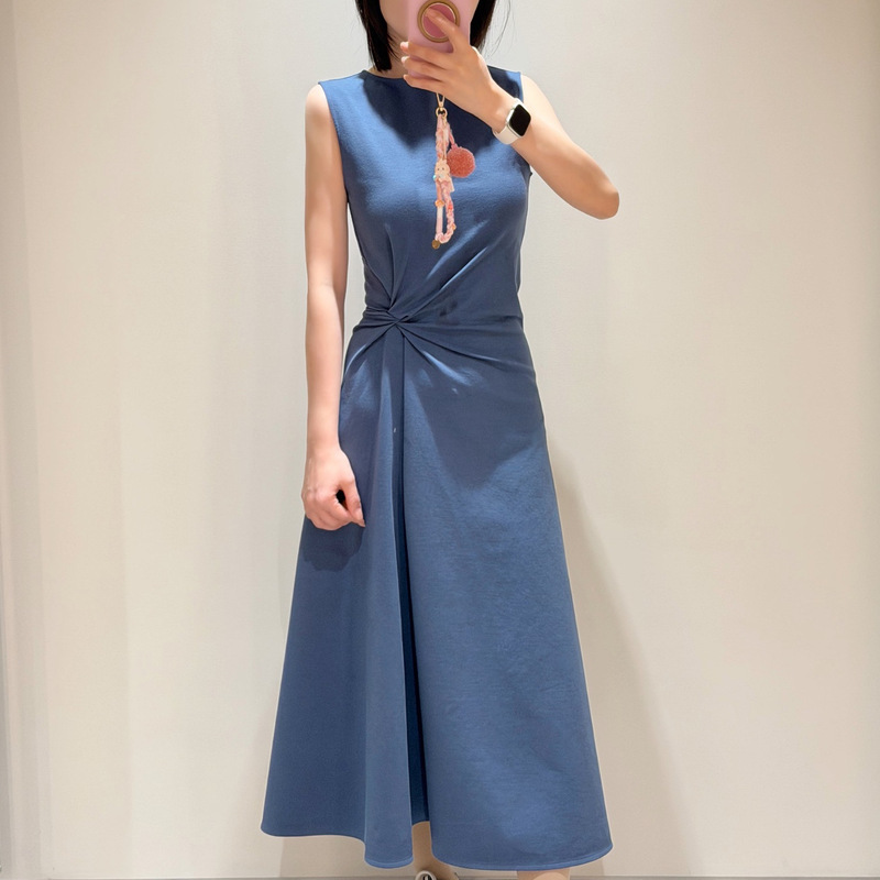 Minimalist Cs Women's Standard Fit Twisted Mid-Length Dress 1327026002 Spring 1327026001